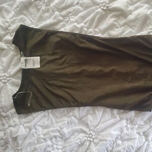 Charlotte Russe Khaki Sleeveless Top